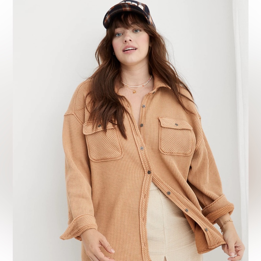 Aerie LumberJane Waffle Shirt